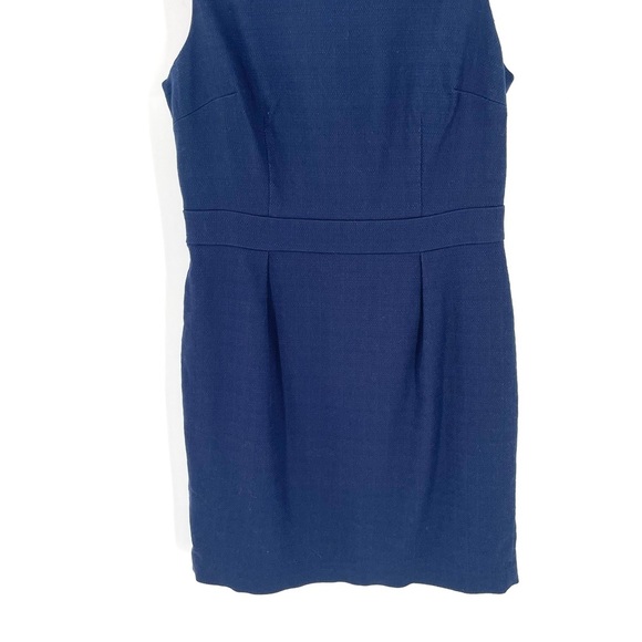 BODEN Martha Navy Pencil Sheath Back Zip Sleeveless Dress - Picture 4 of 7